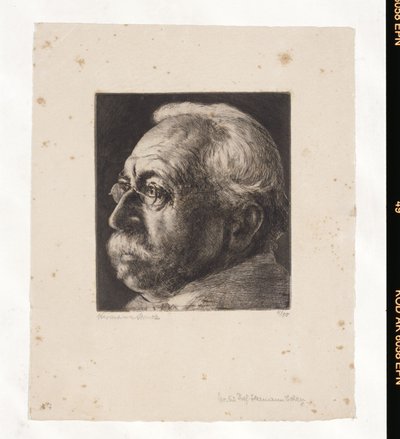 Portrait of Hermann Cohen (1842-1918) by Hermann Struck